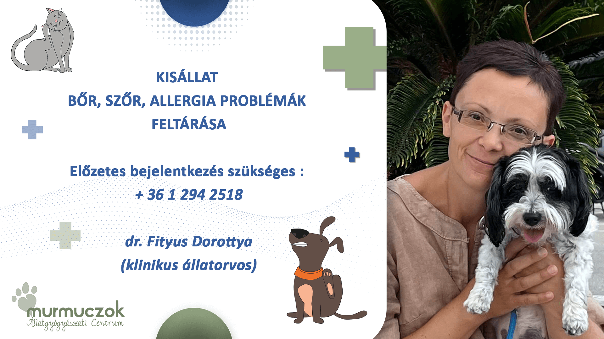 kisallat_bor_szor_allergia Nő kutyával pacsizik Murmuczok