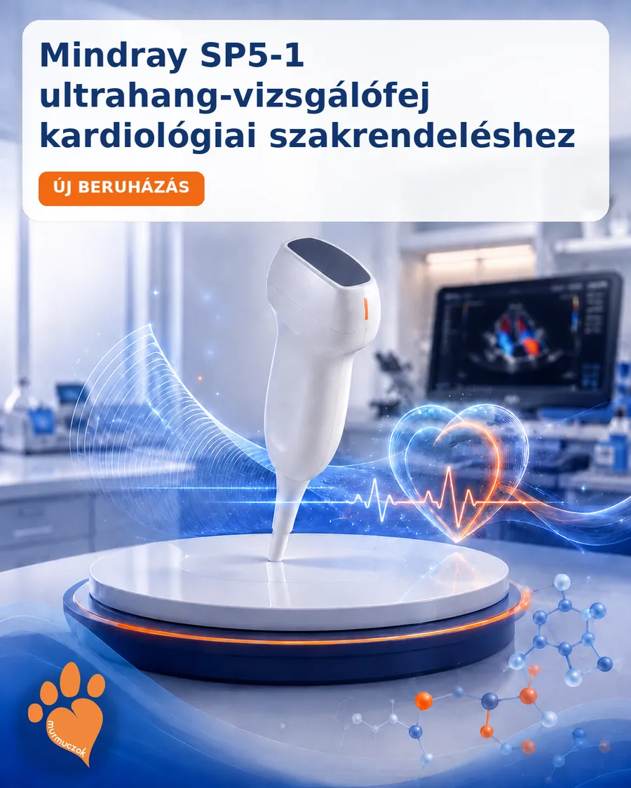 Mindray SP5-1 kardiológiai ultrahang-vizsgálófej nagytestű kutyák szívvizsgálatához